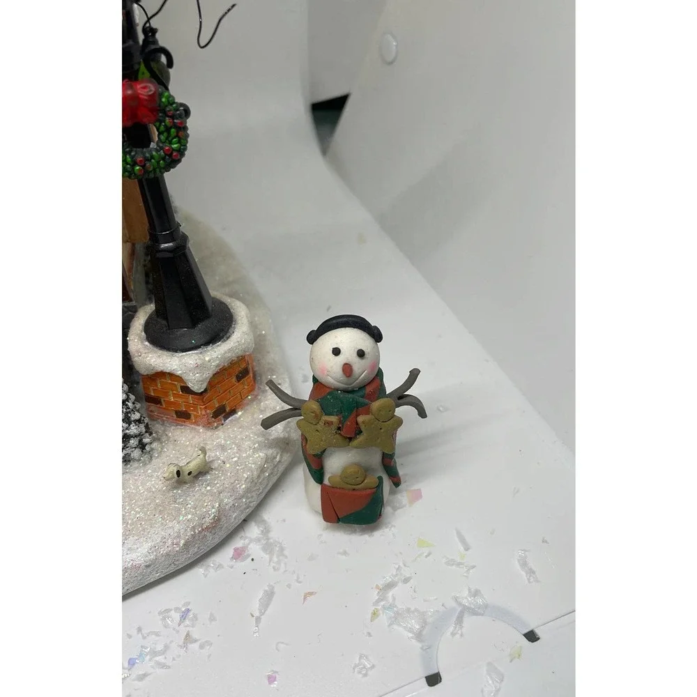 Allstate Floral~ Holiday House~ Large animated Box Victorian VNTG - Picture 5 of 12